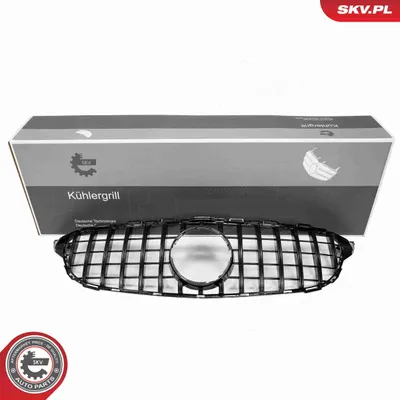 Produktbild von ESEN SKV 66SKV519 Kühlergrill Frontgrill passend für MERCEDES-BENZ C-Klasse T-modell (S205) Glänzend Schwarz