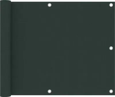 Produktbild von The Living Store Balkon-Sichtschutz Dunkelgrün 75x500 cm Oxford-Gewebe