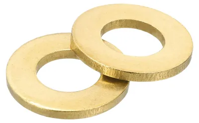 Produktbild von 10 Stück Messing-Flachringe M14 x 28 mm x 2,5 mm Dichtungsringe