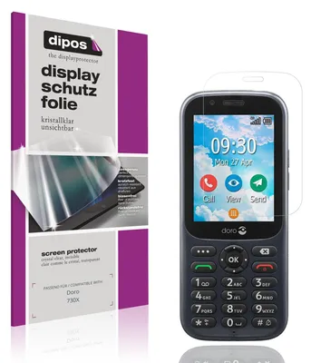 Produktbild von 4x Schutzfolie für Doro 730X klar Displayschutzfolie Folie Display Schutz dipos