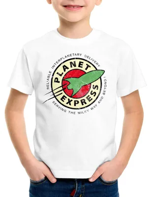 Produktbild von style3 Planet Express Kinder T-Shirt Prof. Farnsworth intergalactic delivery