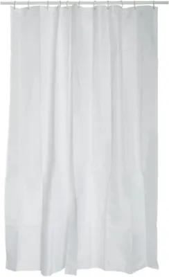 Obrázek produktu pro Unyqoos® Bílá sprchová záclona s antibakteriálními a voděodolnými vlastnostmi, 180 x 200 cm