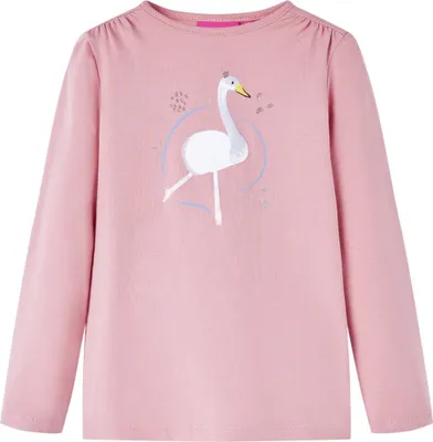 Produktbild von Kinder-Langarmshirt Hellrosa 116