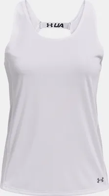 Produktbild von UNDER ARMOUR Fly-By Tank-Top Damen 100 - white/white/reflective L