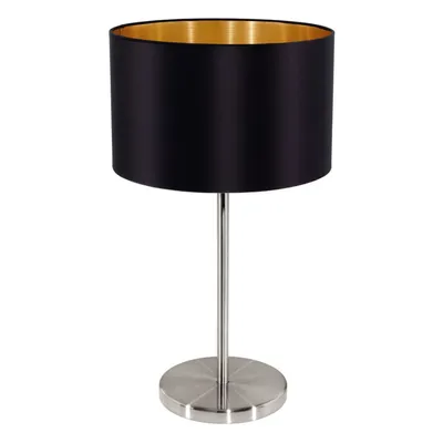 Produktbild von EGLO Maserlo, Schwarz, Gold, Nickel, Stoff, Stahl, Schlafzimmer, Wohnzimmer, IP20, II, ENEC