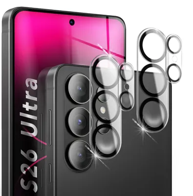 Produktbild von NALIA 2x Kameraschutzglas für Samsung Galaxy S26 Ultra – Linsenschutz 9H & Case-Friendly – HD-Echtglas Transparent – Marke aus Berlin