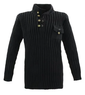 Zdjęcie produktu dla Elegancki sweter z dzianiny w dużych rozmiarach LAVECCHIA LV-406, czarny, 3XL