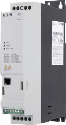 Obrázek produktu pro Eaton DE1-343D6FN-N20N, Černá, Bílá, IP20, -10 - 60 °C, -40 - 70 °C, 380 - 480 V, 50 - 60 Hz