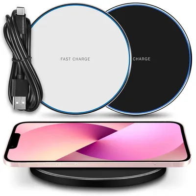 Produktbild von QI Charger Wireless 15W Ladestation für Apple iPhone 17 16e 16 Pro Max Ladegerät