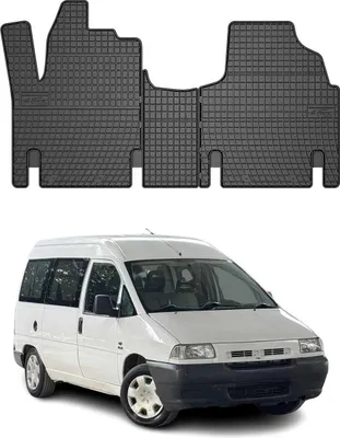 Immagine prodotto di 1996-2006 Fiat Scudo tappetini in gomma nera 3 pz