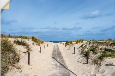 Produktbild von ARTland Wandbild, selbstklebend Strandaufgang an Küste der Ostsee Größe: 60x40 cm