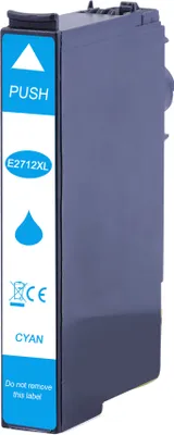 Produktbild von 2712XL Druckerpatrone Cyan kompatibel für Epson Nr.27 Epson WorkForce WF-3620DWF, WF-3640DTWF, WF-7110DTW, WF-7210DTW, W