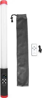 Obrázok produktu pre Ručná RGB svetelná trubica, prenosná LED video tyč, teplota farieb 3000 K až 6000 K, fotografovanie na živé vysielanie