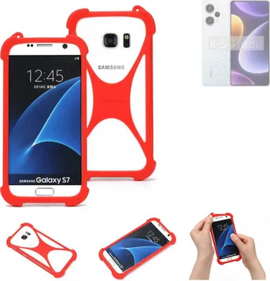 Produktbild von K-S-Trade Handy-Hülle kompatibel mit Xiaomi Redmi Note 12 Turbo Schutz-Hülle Bumper Silikon Schutz Hülle Cover Case Silikoncase Silikonbumper TPU