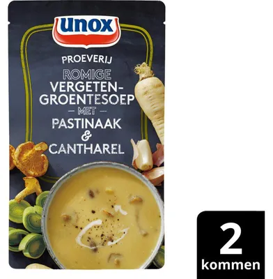 Produktbild von Unox Romige Verggeten Groentesoep 570 ml – Cremige Gemüsesuppe mit vergessenen Gemüsesorten