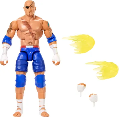 Actionfigur Batista als Sagat, WWE x Street Fighter, 15 cm