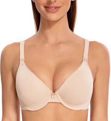 Imagen del producto de Sujetador de maternidad Still-BH Plus Size, cobertura completa, tejido suave, transpirable, ideal para el embarazo
