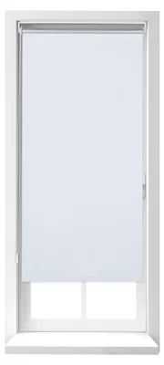 Verdunkelungsrollo, 70x220 cm, Klemmen, Weiß, ohne Bohren