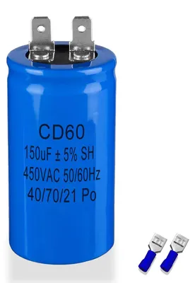 Motorstartkondensator 150µF 450V 50/60Hz CD60
