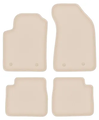 Produktbild von Velours-Fußmatten für Lancia Delta III 2008-2014 (Schrägheck) – 4-tlg, Beige, passgenau – Wielganizator FORTUNA