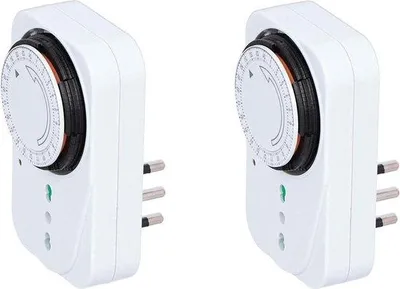 Imagen del producto de Interruptor eléctrico diario programable las 24 horas: enchufe analógico con función de temporizador