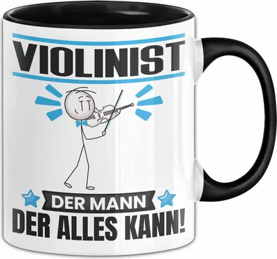 Produktbild von Violinist Tasse Geschenk für Violinist Der Mann Der Alles Kann Geschenkidee zum Geburtstag (Schwarz)