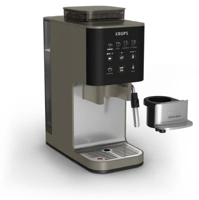 Immagine prodotto di Krups SA403B, Macchina per caffè espresso, Caffè in grani, Macinacaffè integrato, Nero, Acciaio inossidabile