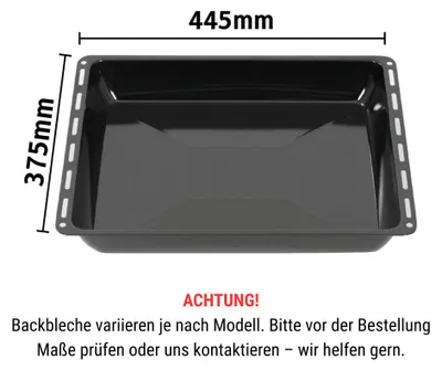 Immagine prodotto di ICQN 445 x 375 x 50 mm set di cremagliera e teglia, adatto a Whirlpool, Ignis, Bauknecht, Indesit, Algor, Neckermann, Lloyds, cremagliera e teglia smaltata 44,5 x 34 cm