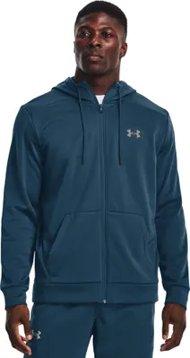 Produktbild von Under Armour Ua Armour Fleece Fz Hoodie 437 Petrol Blue S