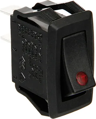 Image de Interrupteur avec LED - 12/24V - Rouge