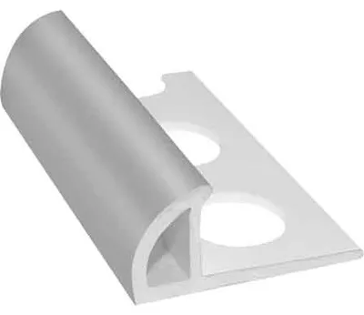 Productafbeelding van PROFIEL 'JOLLY' VOOR BEKLEDING MET STALEN UITSTRALING, H. 8/10 mm - glanzend - stang van 2,60 meter
