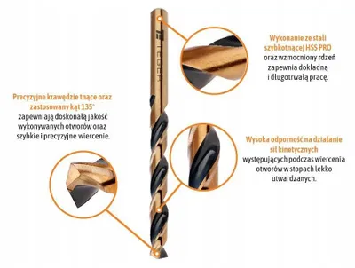 Obrázek produktu pro Vrták na kov HSS PRO, DIN 338, 15 mm