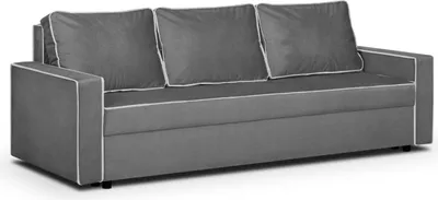 Produktbild von 3-Sitzer-Sofa mit MIDI-Schlaffunktion - Grau/Weiß