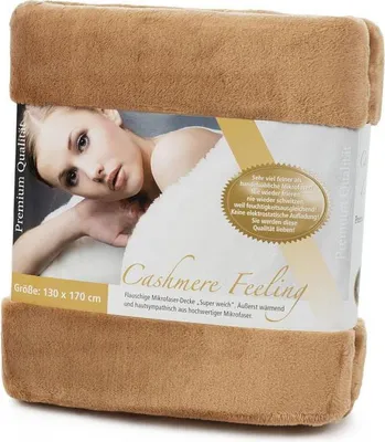 Produktbild von Gözze Premium Cashmere-Feeling Decke sand 130x170 cm