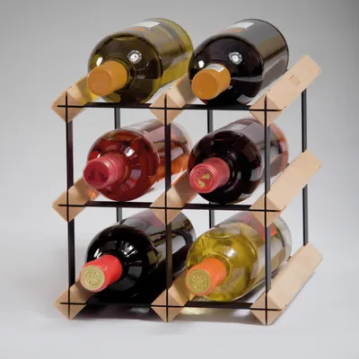 Produktbild von Weinregal Trend PREMIUM für 6 Fl. (H 23,5 x B 23,5 cm), Holz, Braun