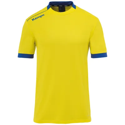 Image de Kempa Player Maillot manches courtes enfants jaune bleu taille 152