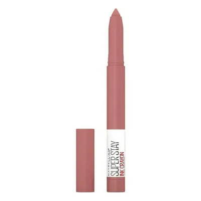 Produktbild von Maybelline Superstay Ink Crayon, Pink, On The Grind, Frauen, G948395-INGREDIENTS: ISONONYL ISONONANOATE, OCTYLDODECANOL, OLEYL ERUCATE, SILICA, CERA ALBA /..., STEP 1. Apply this longwear lipstick in the center of your upper lip and follow the contours of..., 20 g