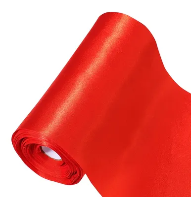 Rotes Satinband 15 cm x 20 m, Geschenkband, Schleifenband, Polyester