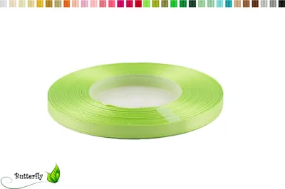 Produktbild von Satinband 6mm x 32m Rolle, Farbe:078 lindgrün