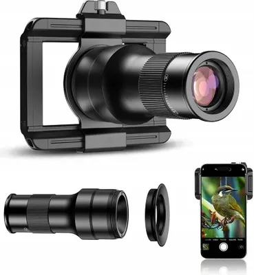 Produktbild von APEXEL 2-in-1 Objektiv-Set: 6x Teleobjektiv + 150mm Makroobjektiv für Smartphones / APL-TM6