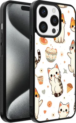 Produktbild von Handyhülle passend für iPhone 15 Pro mit Katzenaufdruck - TPU Back Cover Case Cat Design