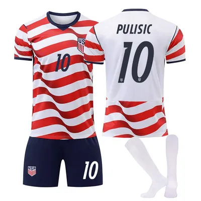 Obrázok produktu pre #10 PULISIC Domáci dres USA pre futbal Majstrovstvá sveta vo futbale 2026 pre deti a dospelých Veľkosť:L