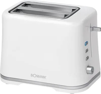 Produktbild von Bomann TA 1577 CB Toaster 2 Scheiben, 3 Funktionen Brötchenaufsatz Weiß