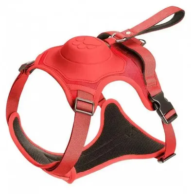 Productafbeelding van Hondentuig, verstelbare pasvorm, ademend materiaal, maat XL, rood