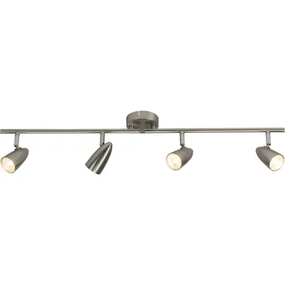 Produktbild von BRILLIANT LED Deckenstrahler NANO | zeitlose Deckenleuchte | 4-flammig | Metall/Kunststoff | eisen | Köpfe schwenkbar