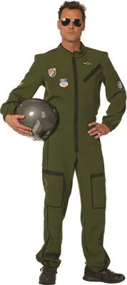Produktbild von W5109-54 grün Herren Kampfpilot Jetpilot Overall Gr.54
