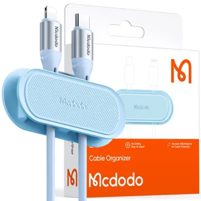 Produktbild von Organizer Für Kabel, Drähte, Für Schreibtisch, Halter, Für Kleber, Blau, Mcdodo