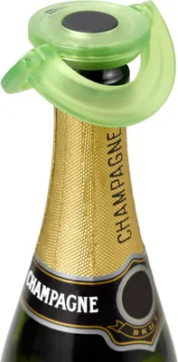 Image de AdHoc FV34 bouchon de bouteille de champagne ou bouchon de champagne Gusto, plastique | silicone, couleur : vert