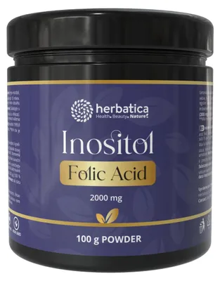 Obrázek produktu pro Inositol + kyselina listová - 100 g prášek - Herbatica