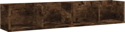 Obrázek produktu pro Nástěnná police na CD kouřový dub 100x18x18 cm kompozitní dřevo